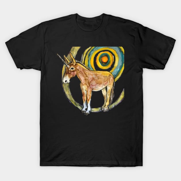 The Sun Warms Muleycorn T-Shirt by Angie Reed Garner